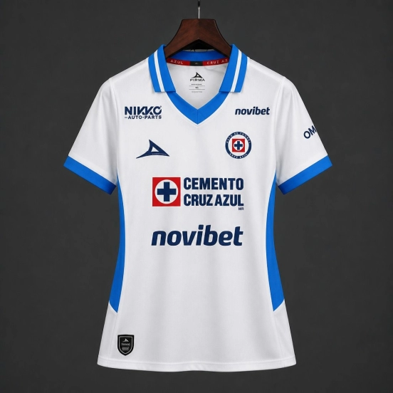 26/27 Women Cruz  Azul  Away White Jersey
