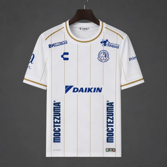26/27 Atletico San Luis Away White Stripes Jersey