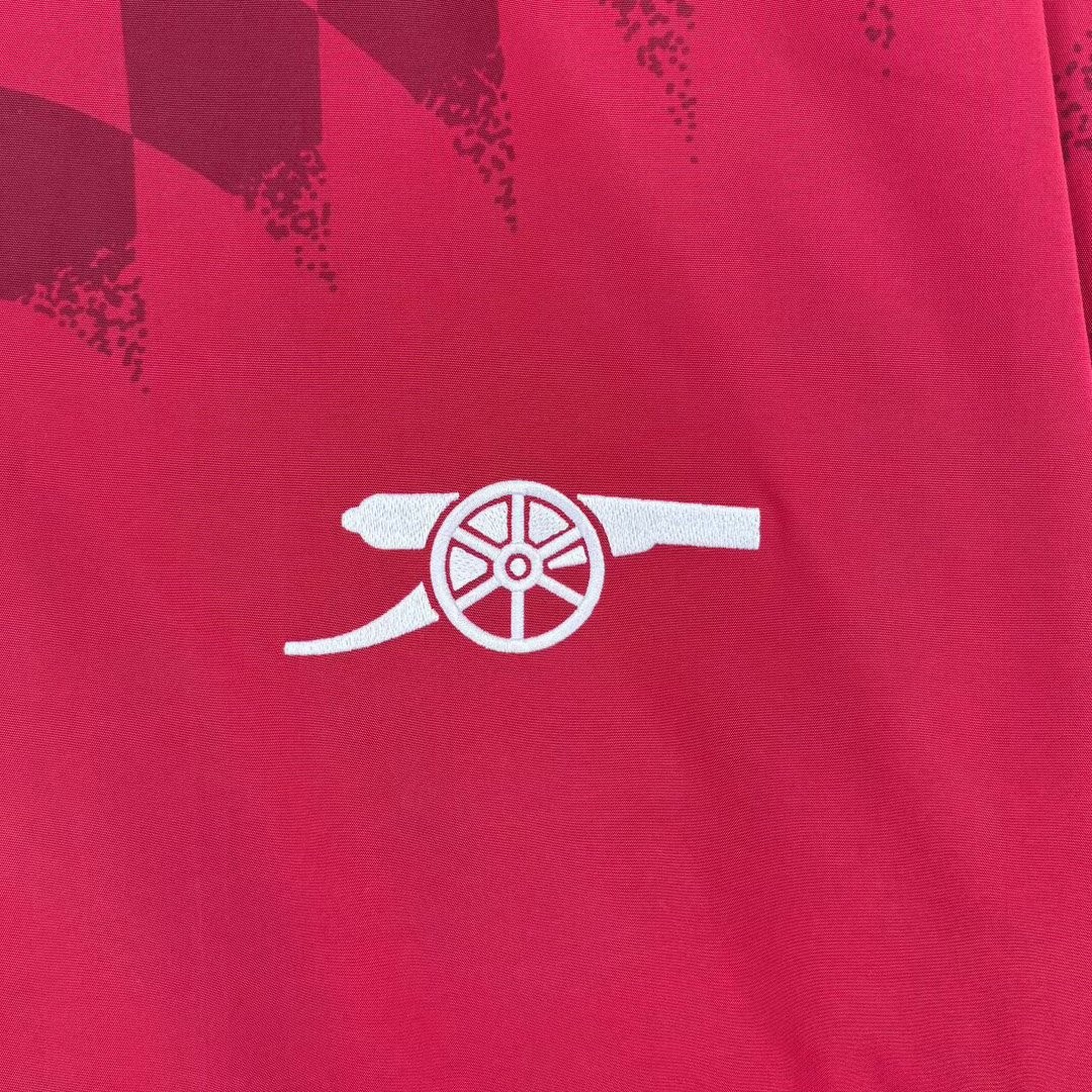 26/27 Arsenal  Red Full Zipper Windbreaker Jacket
