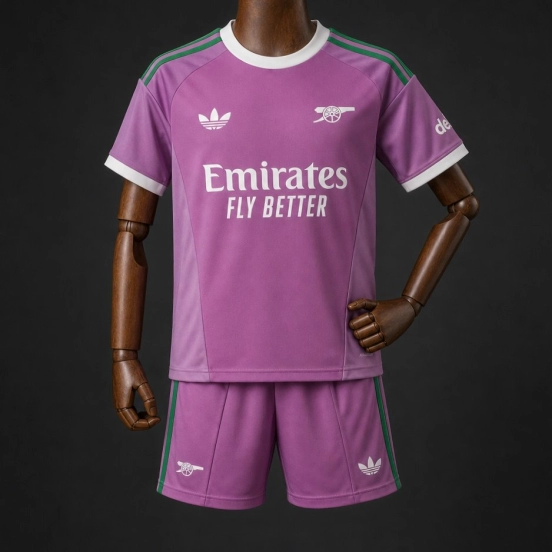 26/27 Kids Arsenal Goalkeeper 5 Purple Jersey