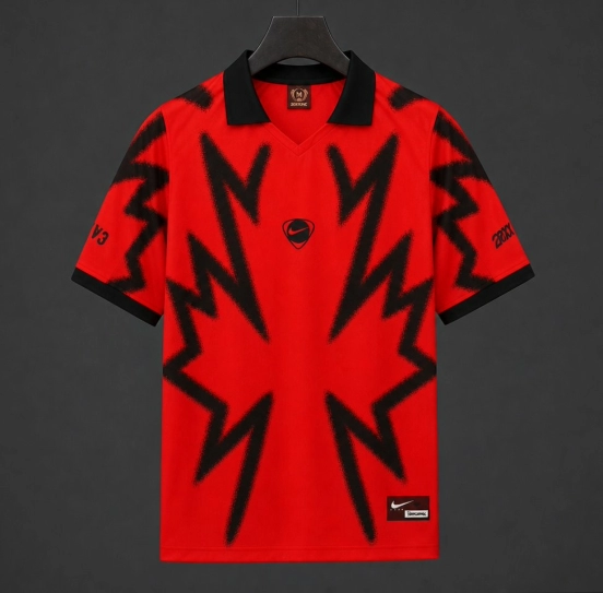 2026 Canada x Travis Scott Cactus Jack Total 90 Retro Red Jersey