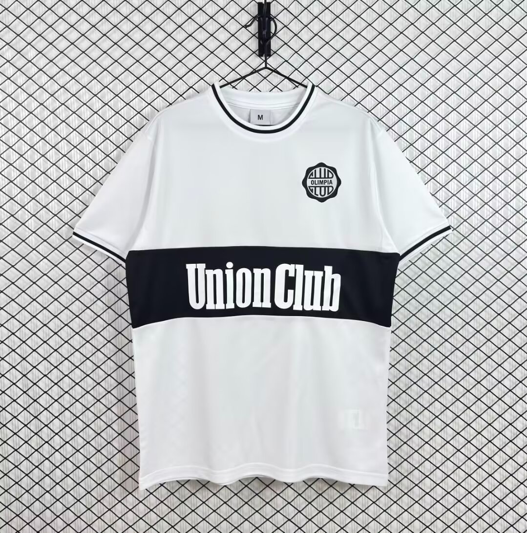 Retro 84/85 Club Olimpia Home White Jersey