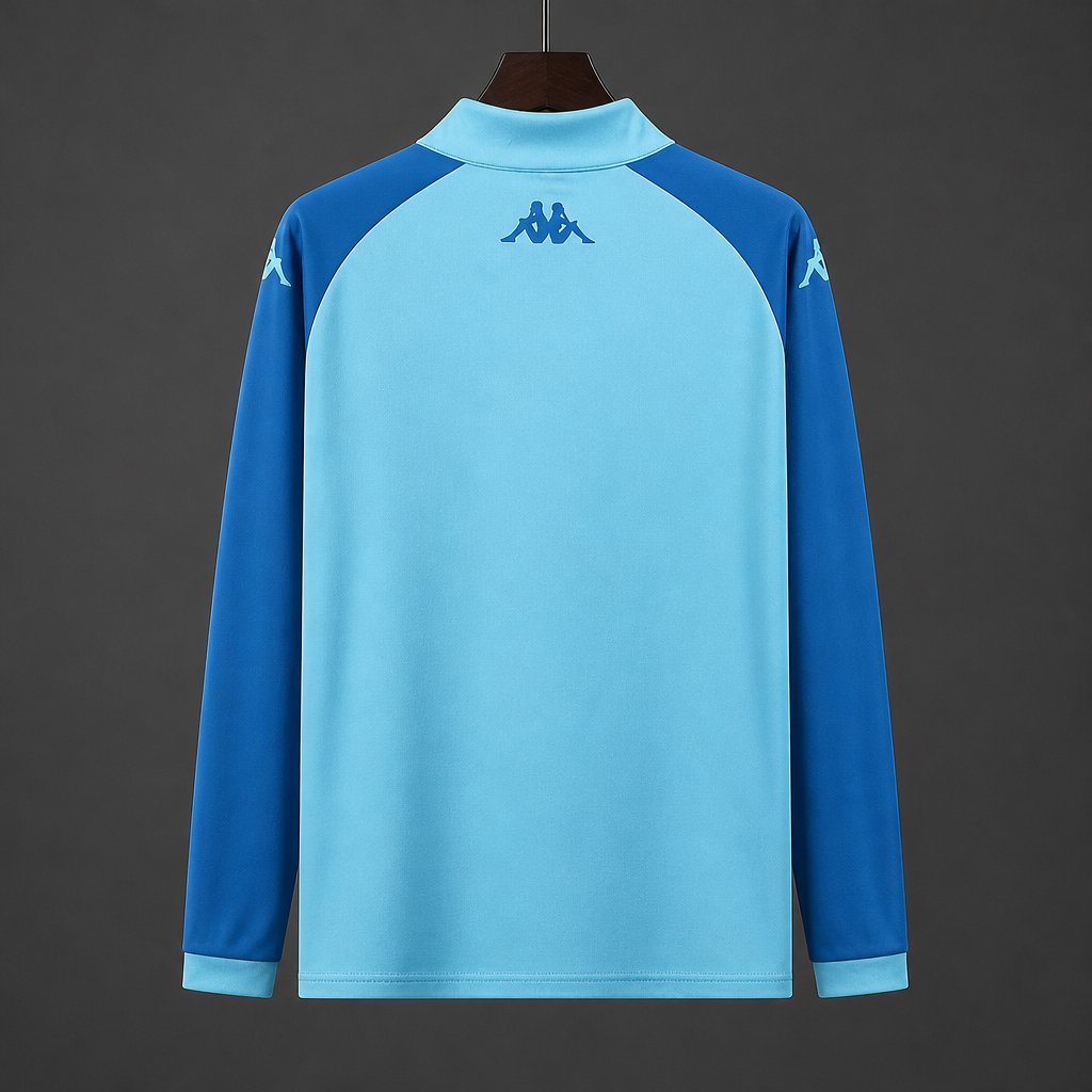 26/27 Real Valladolid Light Blue Long Sleeve Half-Zip Jersey
